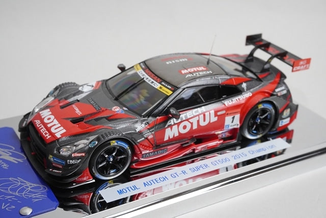 1:43 EBBRO 45350 MOTUL AUTECH GT-R SUPER GT500 2015 Champion Car #1 model car