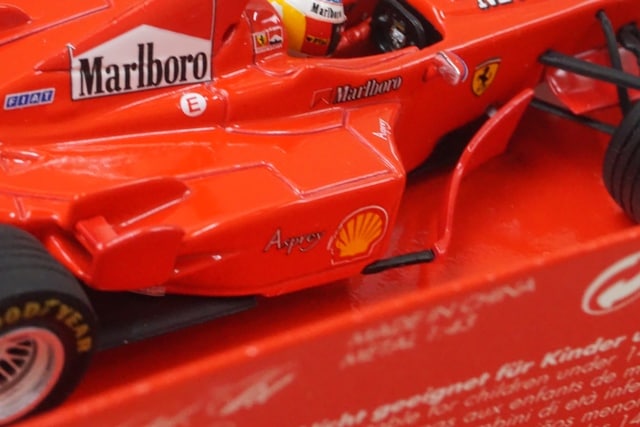 1:43 MINICHAMPS 510984303 Ferrari F300 1998 #3 M. Schumacher MSC No.37 model car