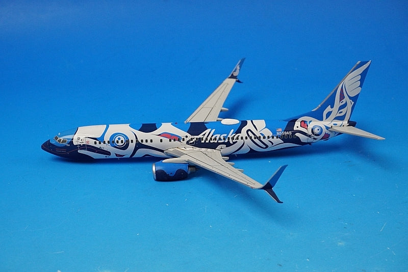 1:200 B737-800 Alaska Airlines Xaat Kwaani Salmon People N559AS GJASA1246 Gemini airplane model