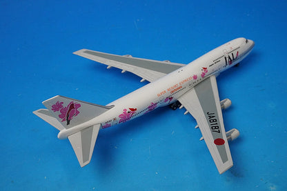 1:400 B747-300 JAL Super Resort Express Okinawa Risoccia Pink JA8187 GJJAL008 Gemini
