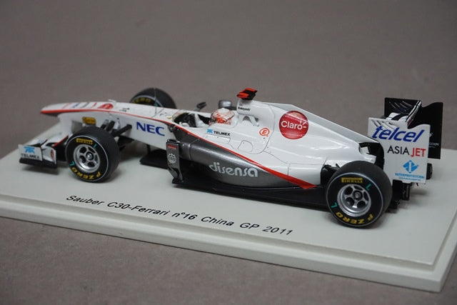 1:43 SPARK S3018 Sauber Ferrari C30 China GP Kamui Kobayashi 2011 #16