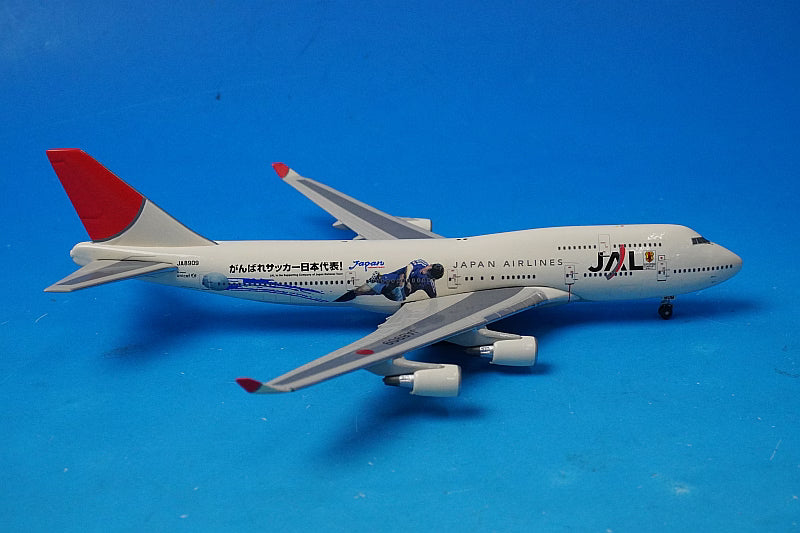 1:400 JAL Boeing 747-446 "Go Japan National Soccer Team" JA8909 10056 Phoenix airplane model