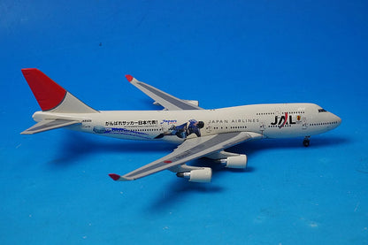 1:400 JAL Boeing 747-446 "Go Japan National Soccer Team" JA8909 10056 Phoenix airplane model