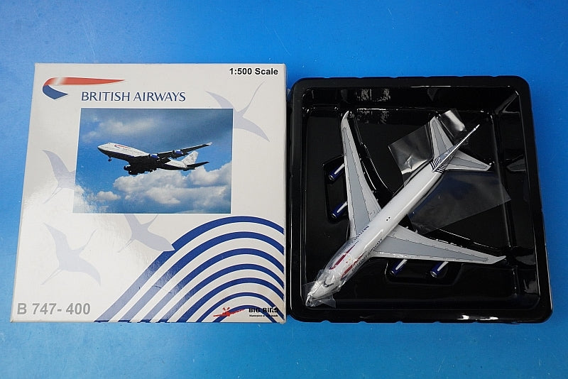 1:500 B747-400 British Waves and Cranes G-CIVR Big Bird airplane model