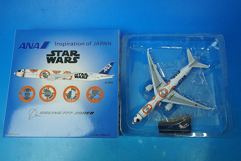 1:400 B777-300 ANA STAR WARS BB-8 JA789A WB4016 Aviation airplane