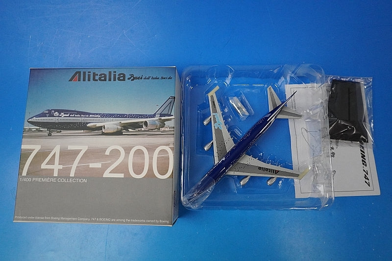 1:400 B747-200 Alitalia Baci I-DEMF 55542 Dragon airplane model