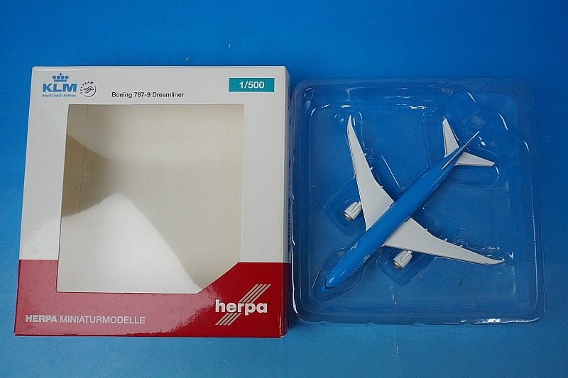 1:500 B787-9 KLM Netherlands PH-BHA 528085 Herpa airplane model