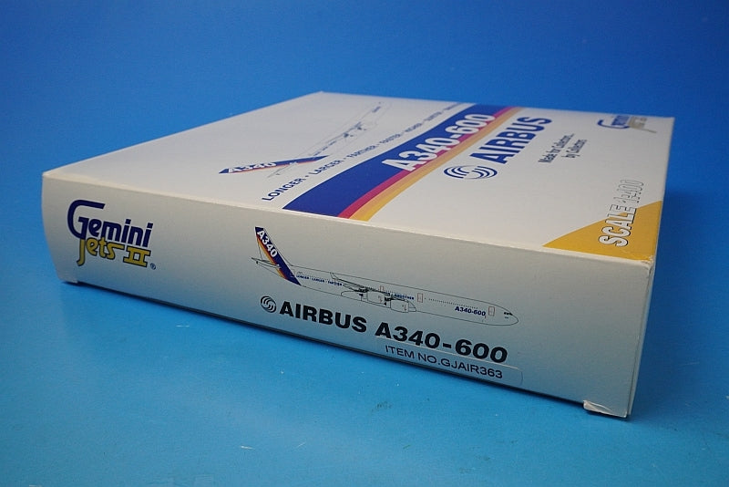 1:400 A340-600 Airbus Hascalar LONGER/LARGER/FARTHER/FASTER/HIGHER/QUIETER/SMOOTHER F-WWCC 355 7458 Gemini airplane model