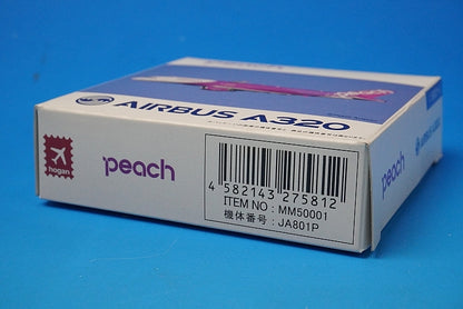 1:500 A320-200 Peach No.1 JA801P MM50001 Hogan airplane model