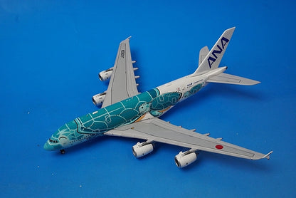1:400 A380-800 ANA FLYING HONU Emerald Green JA382A EW4388007 JC Wings airplane model