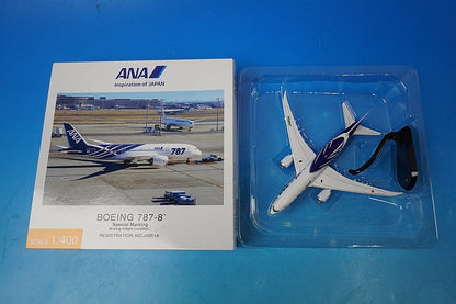 1:400 B787-8 ANA Special Marking Main Wing Flight Position JA801A NH40114 ANA airplane model