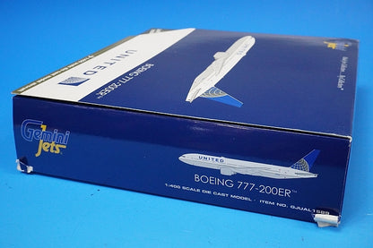 1:400 B777-200ER United N796UA GJUAL1589 Gemini airplane model