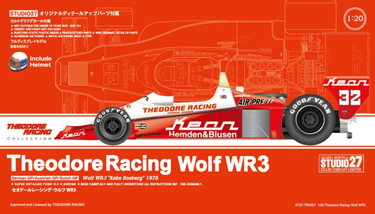 [ Back-order ]STUDIO27 TRK001 1:20 Theodore Racing EWolf WR3 Multimedia Kit