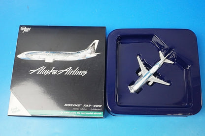 1:400 B737-400 Alaska Salmon N792AS GJASA607 Gemini airplane model