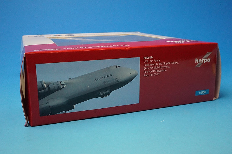 1:500 C-5M USAF 60th Airlift Wing 22nd Airlift Wing #85-0010 529549 Herpa