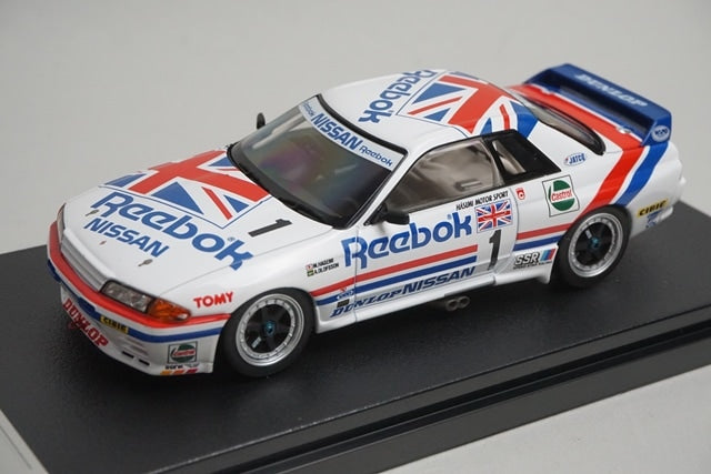 1:43 HPI 8606 Nissan Reebok Skyline GT-R JTC SUZUKA 1990 #1