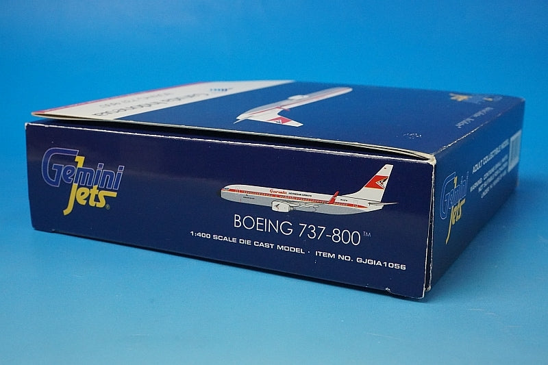 1:400 B737-800 Garuda Indonesia 60s Retro PK-GFM GJGIA1056 Gemini airplane model