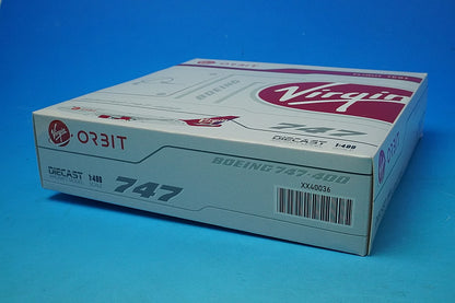 1:400 B747-400 Virgin Orbit with LauncherOne air-launched rocket N744VG XX40036 JC Wings airplane model