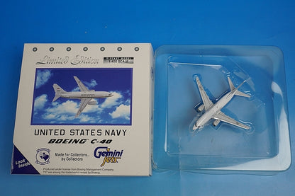 1:400 C-40 USN United States Navy #RY-831 GJUSN295 Gemini airplane model