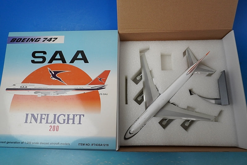 1:200 B747-300 South African ZS-SAU IF743SA1218 INFLIGHT airplane model