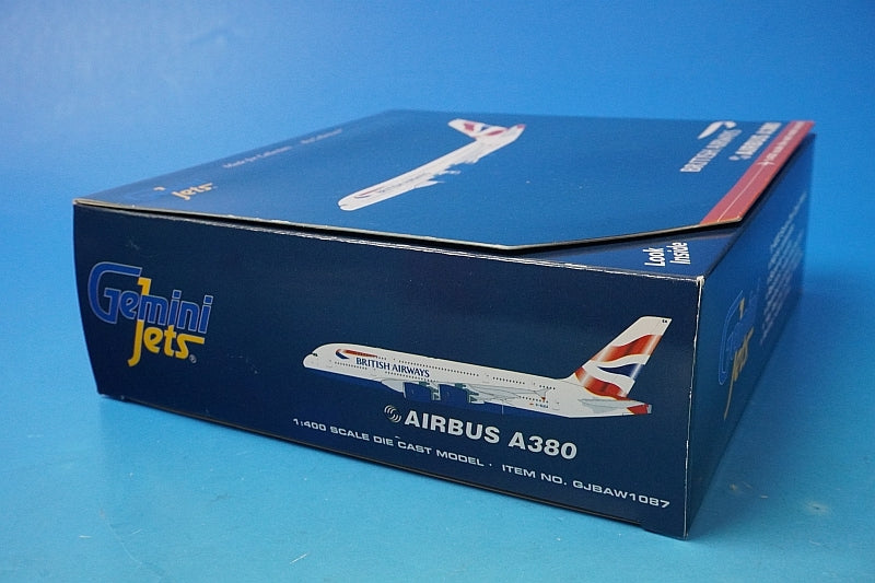 1:400 A380-800 British G-XLEA GJBAW1087 Gemini airplane model