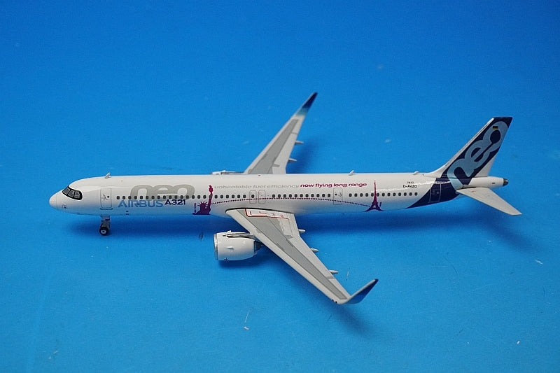 1:400 A321neo Airbus House Colors New York to Paris D-AVZO 11577 Phoenix airplane model