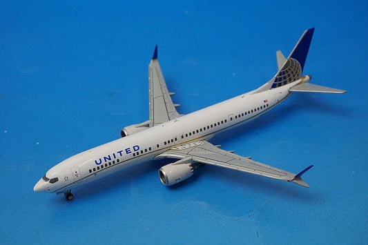 1:400 B737-MAX9 United N67501 GJUAL1784 Gemini airplane model