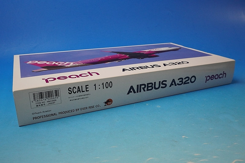 1:100 Peach A320-214 JA824P MM10008 EVER RISE airplane model