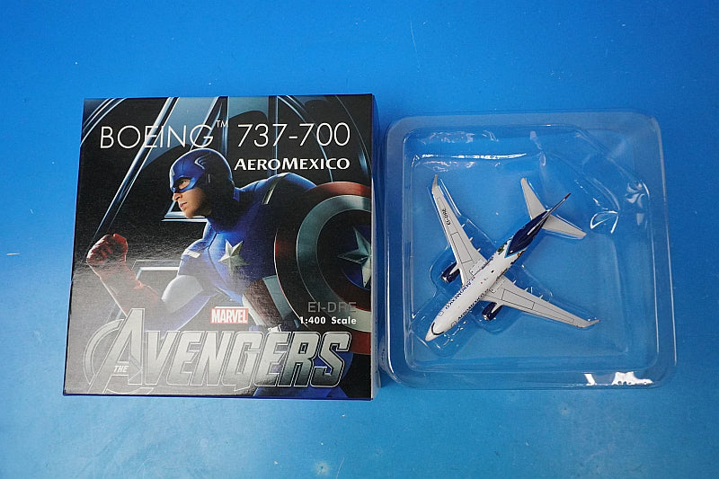 1:400 B737-700 Aeromexico Avengers EI-DRE 04025 Phoenix airplane model
