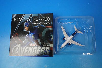 1:400 B737-700 Aeromexico Avengers EI-DRE 04025 Phoenix airplane model