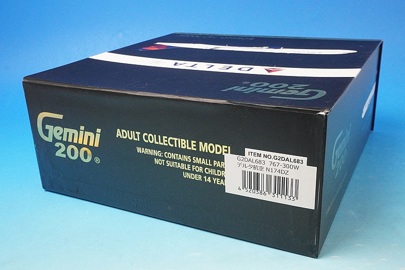 1:200 B767-300ER Delta N174DZ G2DAL683 Gemini airplane model