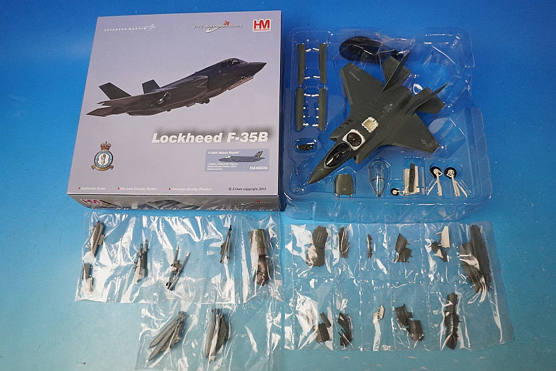 1:72 F-35B Lightning II US Marine Corps Beast Mode VMFA-542 Tigers Black Death HA4622b Hobby Master airplane model