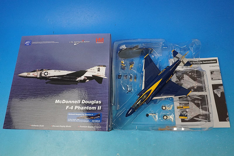 1:72 F-4J Phantom II US Navy Display Team Blue Angels Number Decals Included HA19045 Hobby Master airplane model