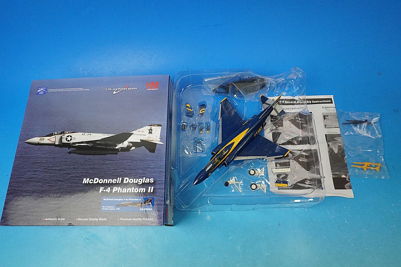 1:72 F-4J Phantom II US Navy Display Team Blue Angels No. 2 #153078 HA19044 Hobby Master airplane model