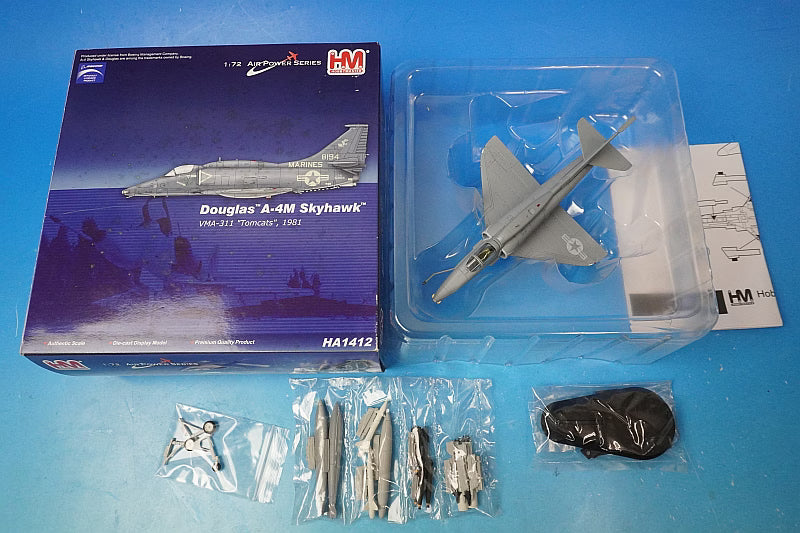 1:72 A-4M Skyhawk VMA-311/331st Marine Fighter Squadron Tomcats, 1981 HA1412 Hobby Master airplane model