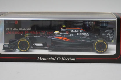 1:43 SPARK FS13 F1 Bulletin Bespoke McLaren Honda MP4-31 Abu Dhabi GP 2016 J.Button #22 Last Run