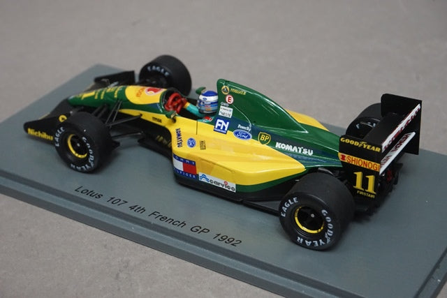 1:43 SPARK S5355 Lotus 107 #11 French GP 1992 Mika Hakkinen