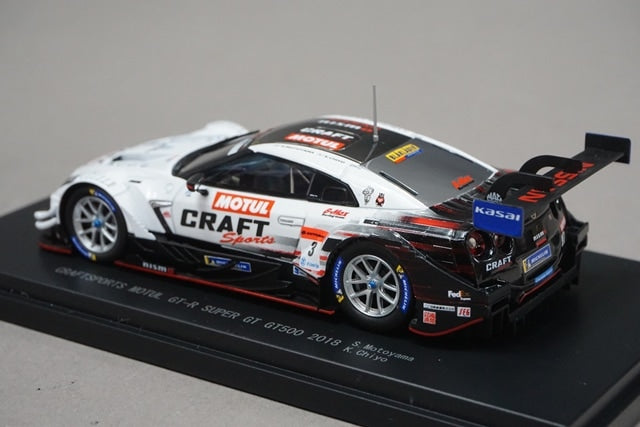 1:43 EBBRO 45625 Nissan CRAFTSPORTS MOTUL GT-R Super GT GT500 2018 #3