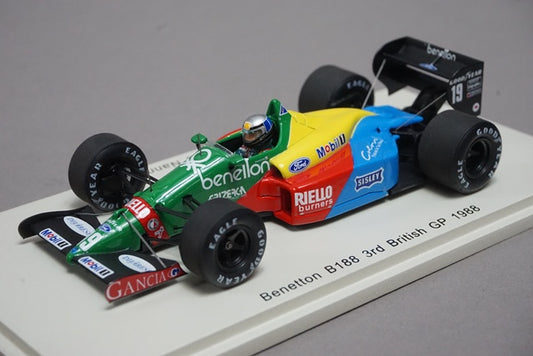 1:43 SPARK S5201 Benetton B188 British GP A.Nannini 1988 #19