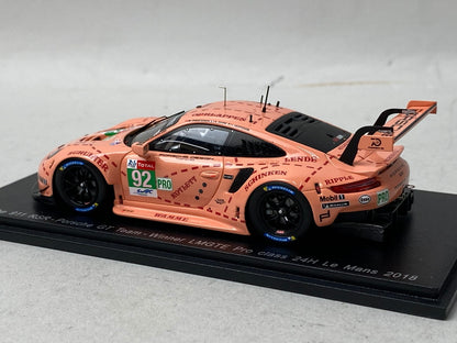 1:43 SPARK S7033 Porsche 911 RSR #92 Winner LMGTE Pro class 24h Le Mans 2018