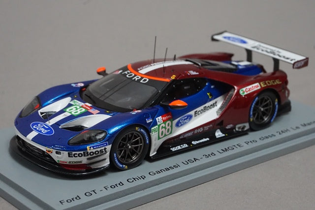 1:43 SPARK S7052 Ford GT #68 LMGTE Pro Class 24h Le Mans 2018