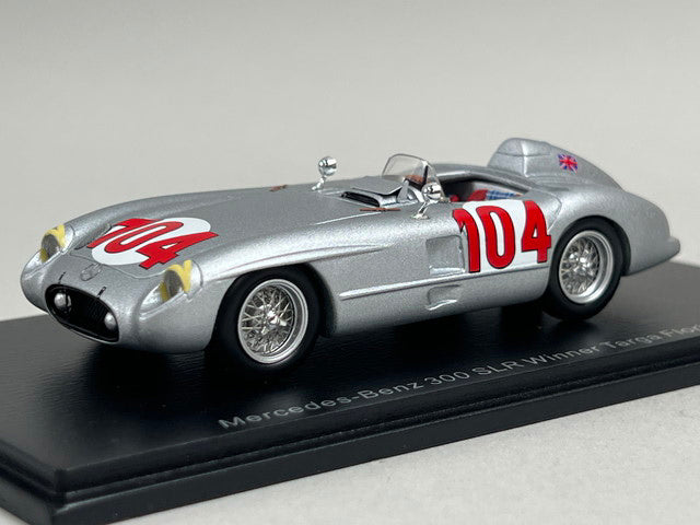 1:43 Spark 43TF55 Mercedes-Benz 300 SLR Targa Florio Winner 1955 #104 S. Moss / P. Collins
