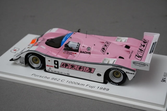 1:43 Spark SJ082 Porsche 962C 1000km Fuji 1989 #9 B.Wolek / F.Jeliński model car