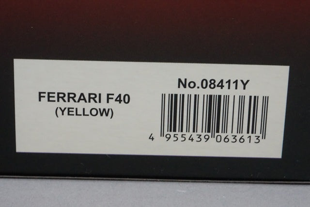 1:18 KYOSHO K08411Y Ferrari F40 Yellow