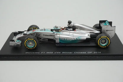 1:43 SPARK S3088 Mercedes AMG PETRONAS F1 W05 China GP Winner 2014 #44 L.Hamilton