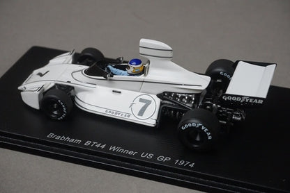 1:43 Spark S4344 Braham BT44 Winner, United States GP 1974 #7 C. Reutemann model car