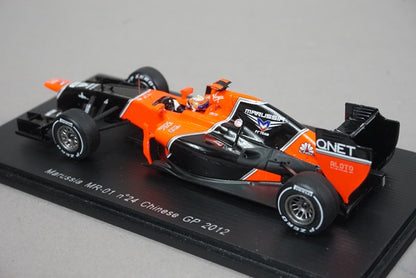 1:43 SPARK S3038 Marussia MR-01 #24 China GP 2012 T.Glock