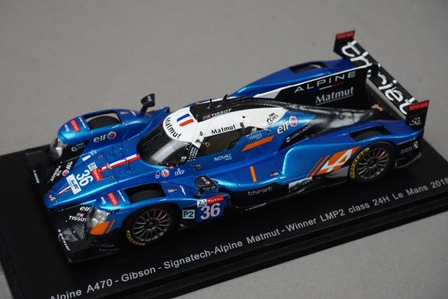 1:43 SPARK S7021 Alpine A470 Gibson Signatech Matmut LMP2 Class Le Mans 24 Hours Winner 2018 #36