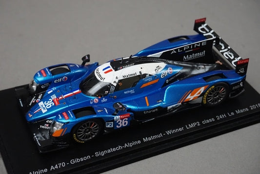 1:43 SPARK S7021 Alpine A470 Gibson Signatech Matmut LMP2 Class Le Mans 24 Hours Winner 2018 #36