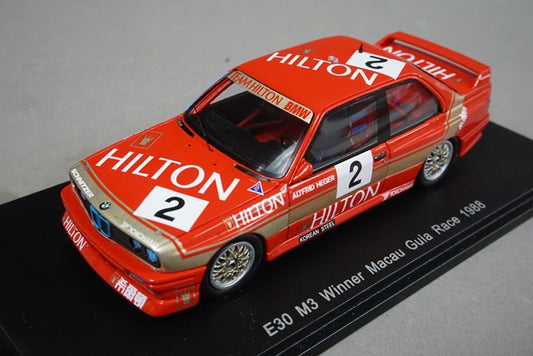 1:43 SPARK SA035 BMW E30 M3 Macau Gear Race winner 1988 #2 Alfred Heger